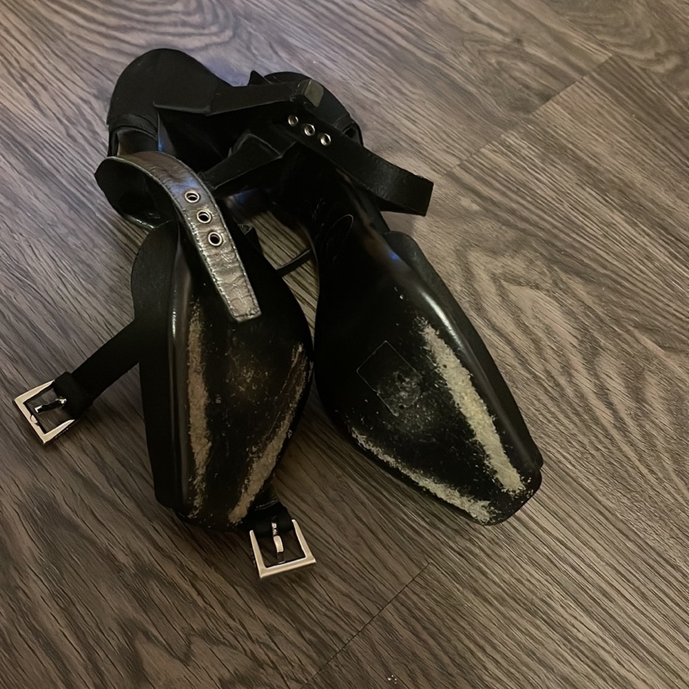 Prada Black Heels with Ankle Strap - Picture 4 of 6